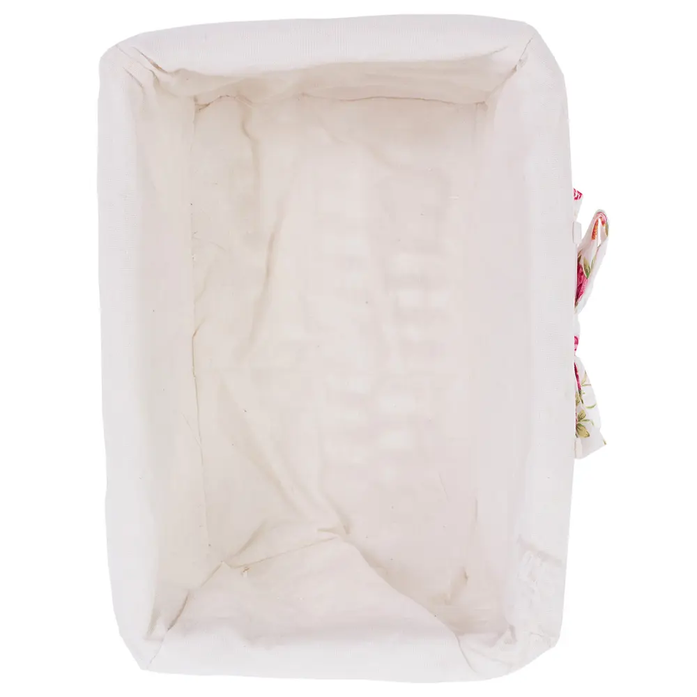 Корзина Ива с декоративным чехлом 30x16x21 см ротанг цвет белый STORIDEA STLM-2017609 - Вид №2