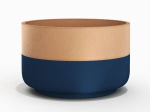 Круглый терракотовый садовый горшок