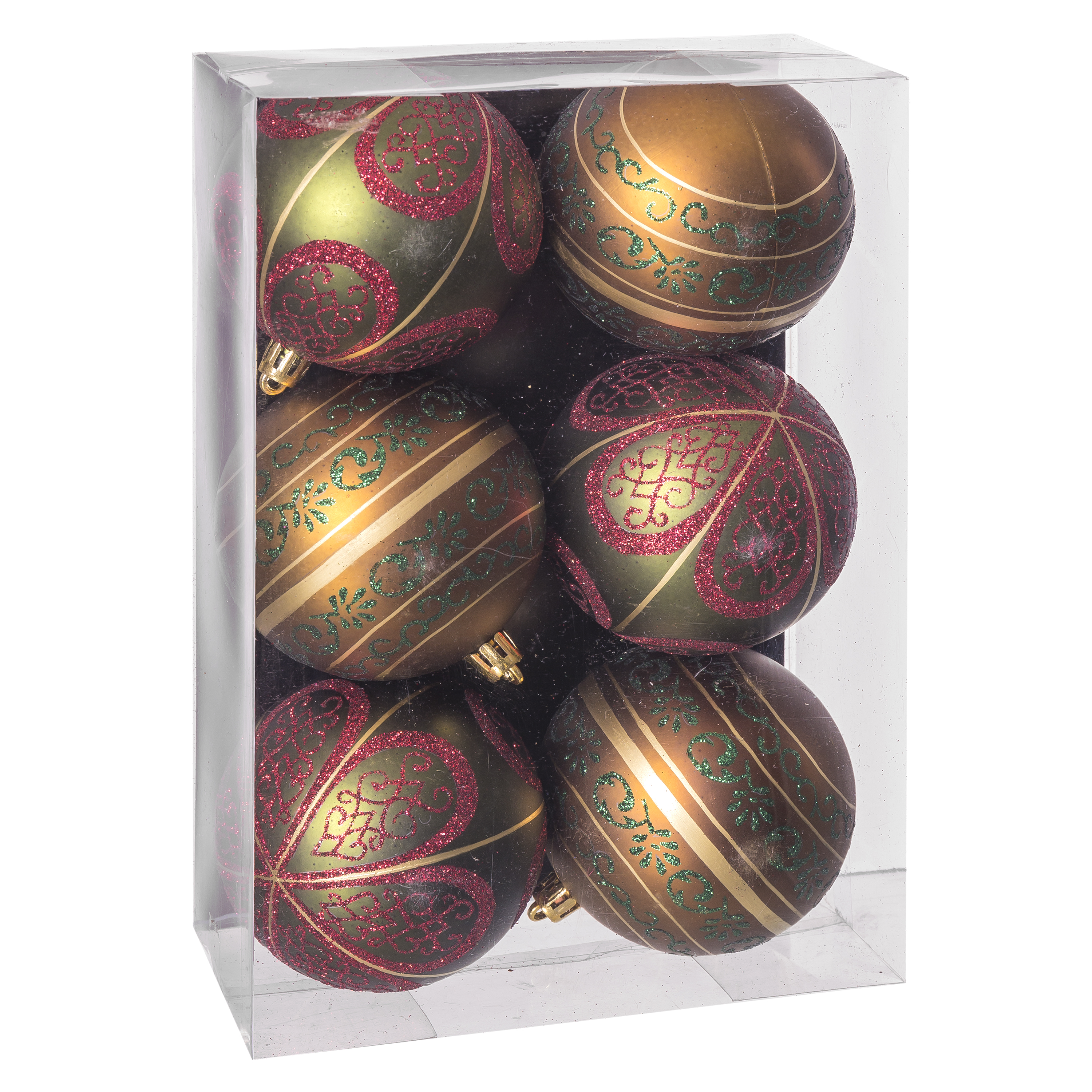 DZ-115-923 ЕЛОЧНАЯ ИГРУШКА, НАБОР 6 ШТ TO4ROOMS  - Вид №1