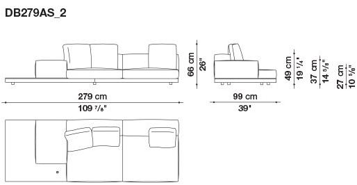 B&B Italia Кожаный диван Dock sun-id-1441060 - Вид №75