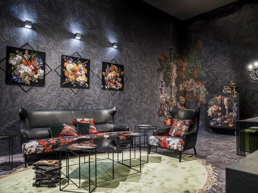 MOMENTI Кресло с обивкой из ткани с подлокотниками The black attitude Pn-302 - Вид №2