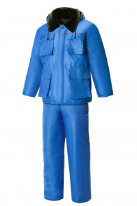 63742 Костюм "Эксперт-К" зимний ткань "Оксфорд" василек  Зимняя спецодежда  размер 48-50/170-176