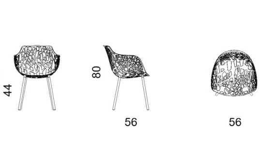 Садовый стул с подлокотниками FAST лес ARCH-00150707 - Вид №5