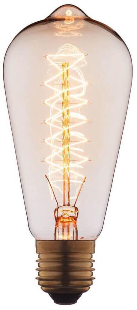 6440-CT Лампа накаливания E27 40W прозрачная Loft IT Edison Bulb