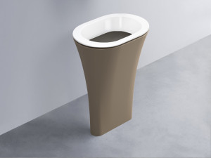 AMLA65-BL+AMPILO-FN+AMCOLO-AN Раковина Amedeo Ovale отдельностоящая cielo Enjoy + Amedeo