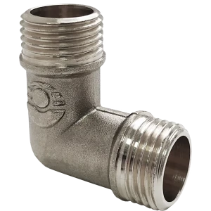 Угловой фитинг Valfex 90° для водопровода 1/2" никелированный 84505570