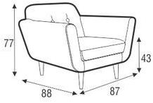 Sits Кресло с мягкой обивкой и подлокотниками Otto sun-id-1429142 - Вид №7