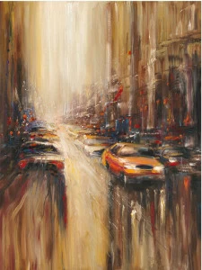 Картина на холсте 120х90 см "Час пик" EVENHOME КАРТИНЫ МАСЛОМ 129755 Коричневый;разноцветный