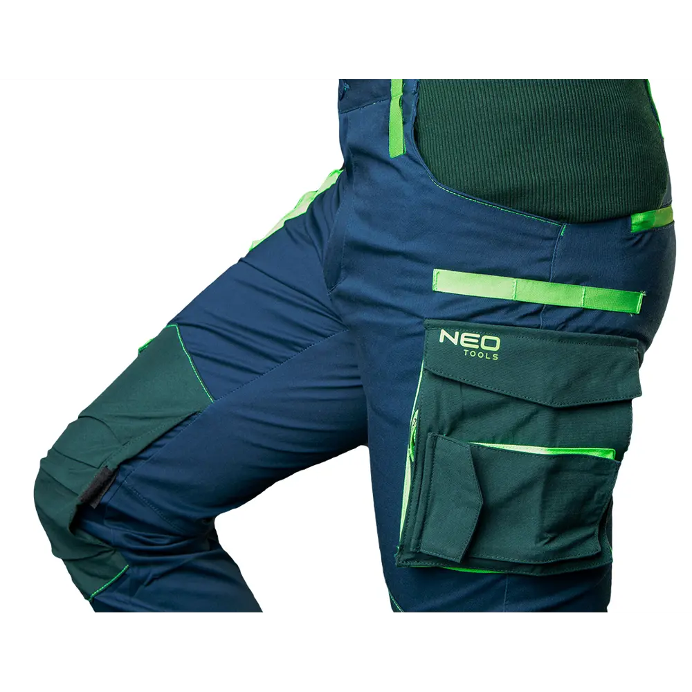 Брюки рабочие Neo Tools Premium темно-синие/зеленые размер L рост 181-184 83303283 STLM-2166924 - Вид №5