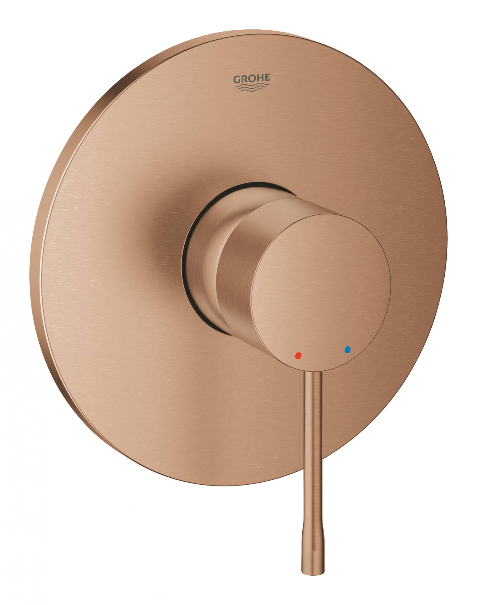 Смеситель однорычажный для душа GROHE Essence, круглая розетка, теплый закат матовый (24057DL1)