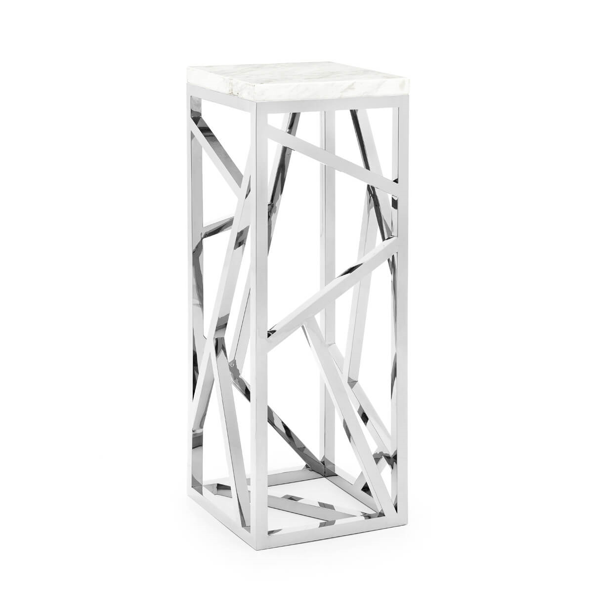 450108-02 ABHIKA ПАЛОЧКИ МРАМОРНЫЕ H110 40X40 SILVER 