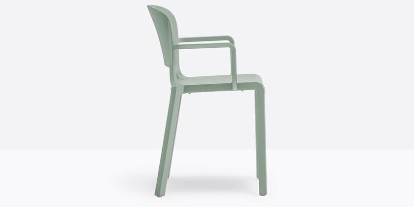 Pedrali Стул полипропиленовый с подлокотниками Dome 265 - Вид №6