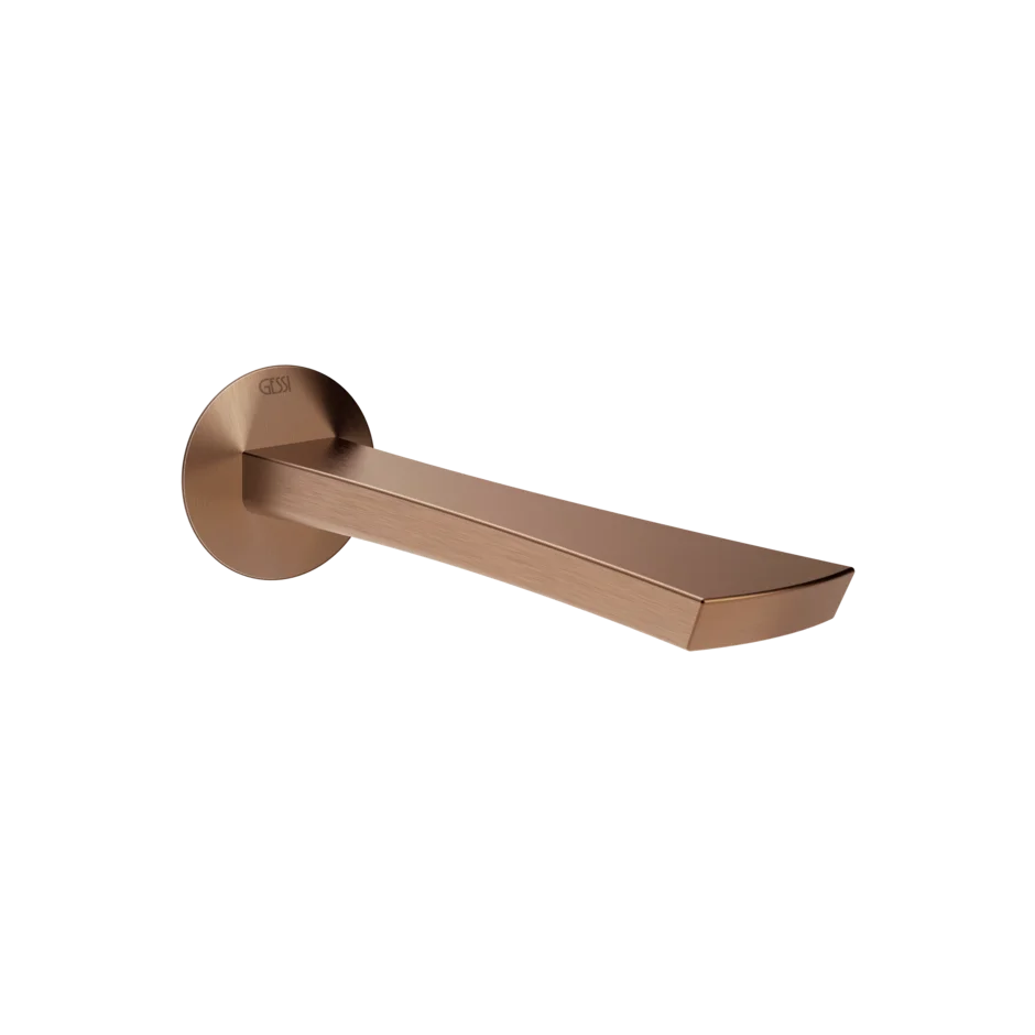 Носик для умывальника 72102 708 Gessi Ventaglio МЕДНЫЙ МАТОВЫЙ PVD 72102708