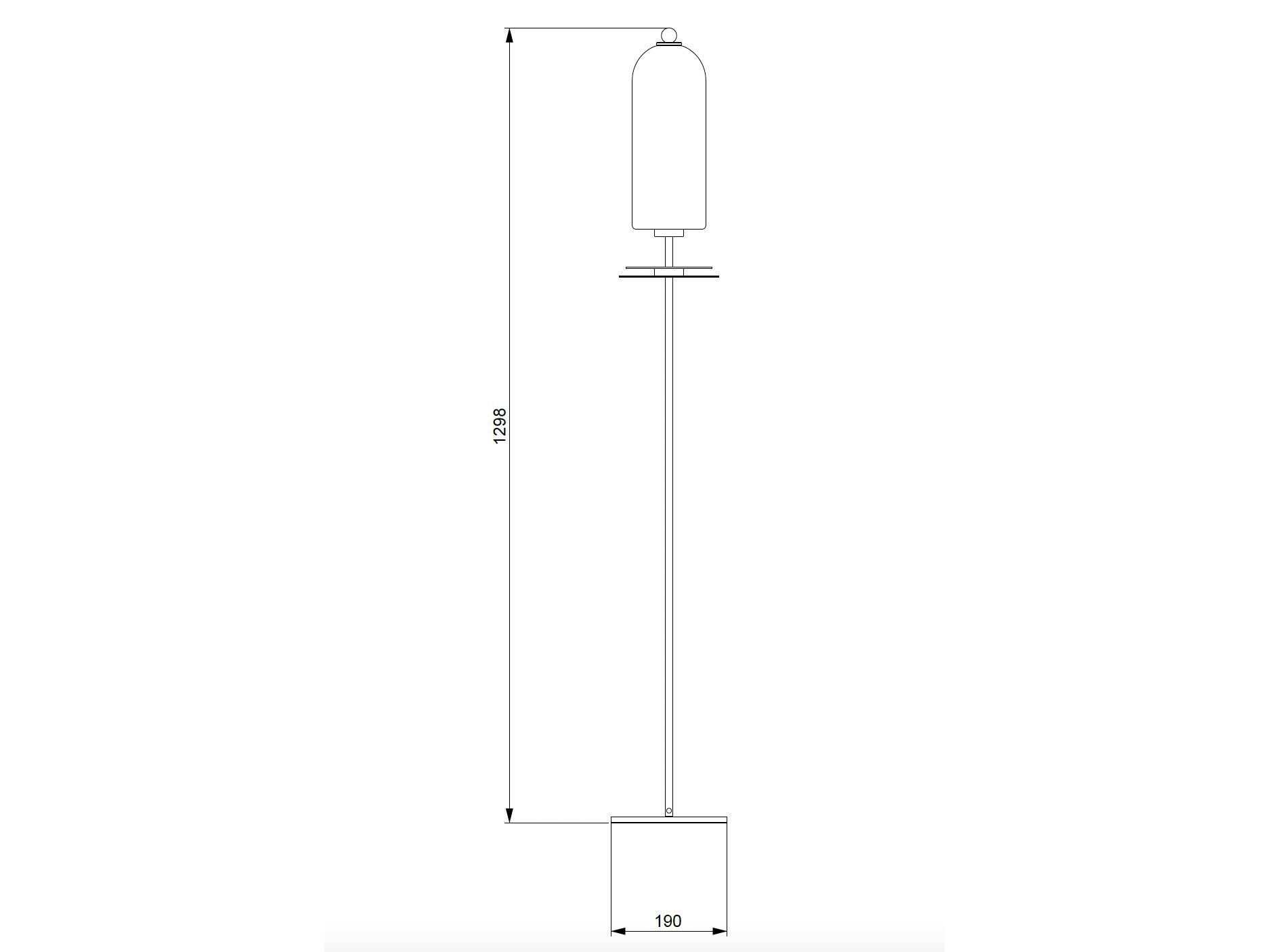 Светодиодный торшер из стекла и латуни LUCE TU Dom ARCH-00088548 - Вид №2