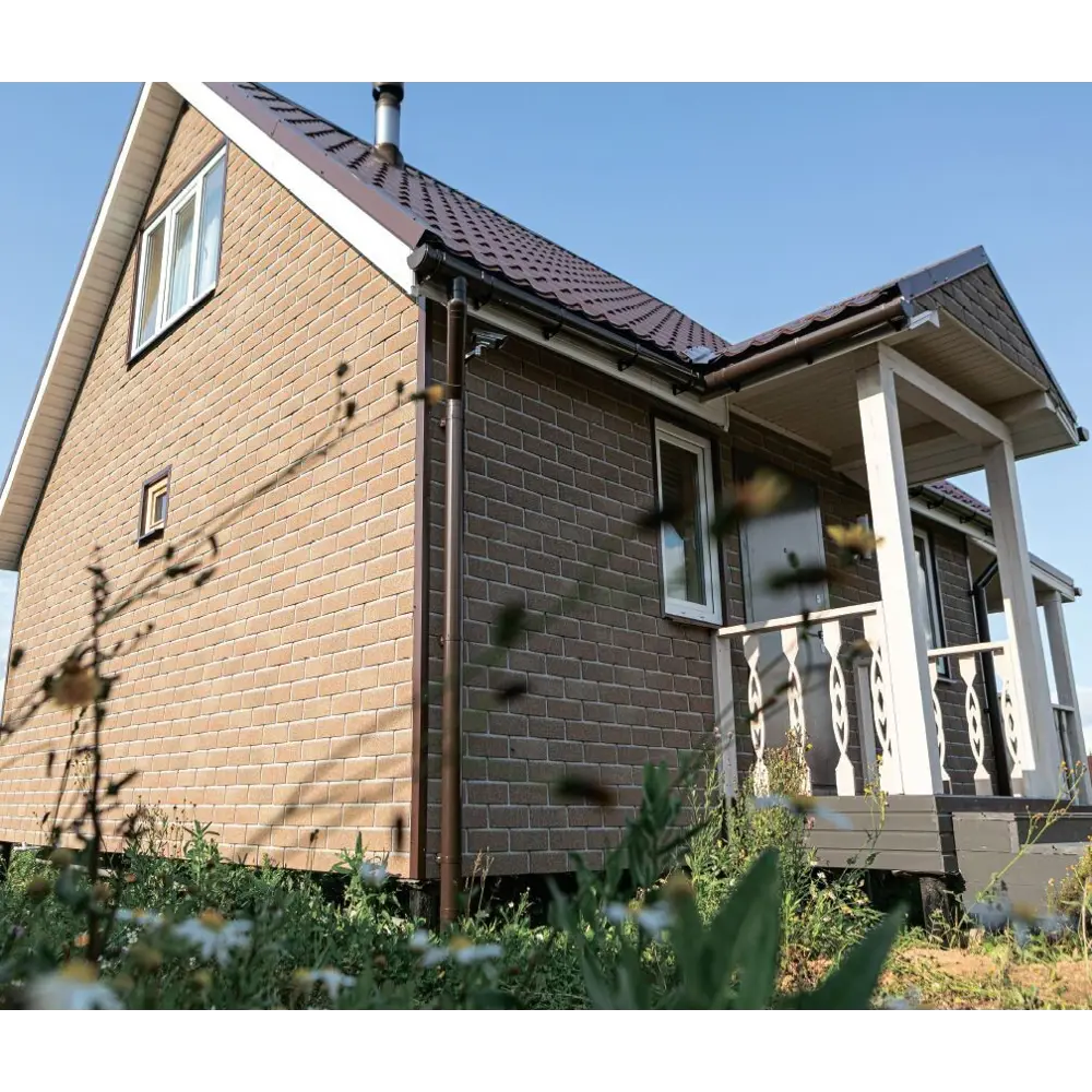 Фасадная плитка ТЕХНОНИКОЛЬ Hauberk «Античный кирпич» для стильного экстерьера 18734723 STLM-0012273 - Вид №5