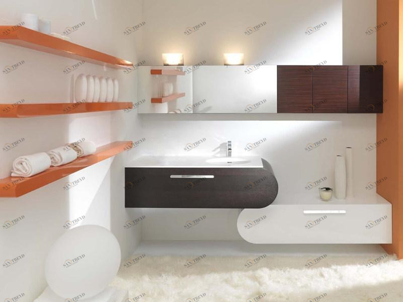 LASA IDEA Двойная подвесная тумба под умывальник с ящиками Flux_us sun-id-1407010