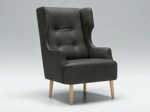 Sits Стеганое кожаное кресло с подлокотниками Play