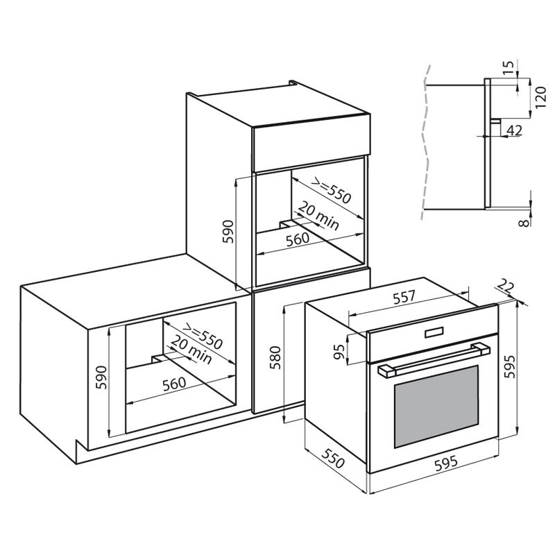 7106653 Духовка FL 7106653 Fosterspa  - Вид №1