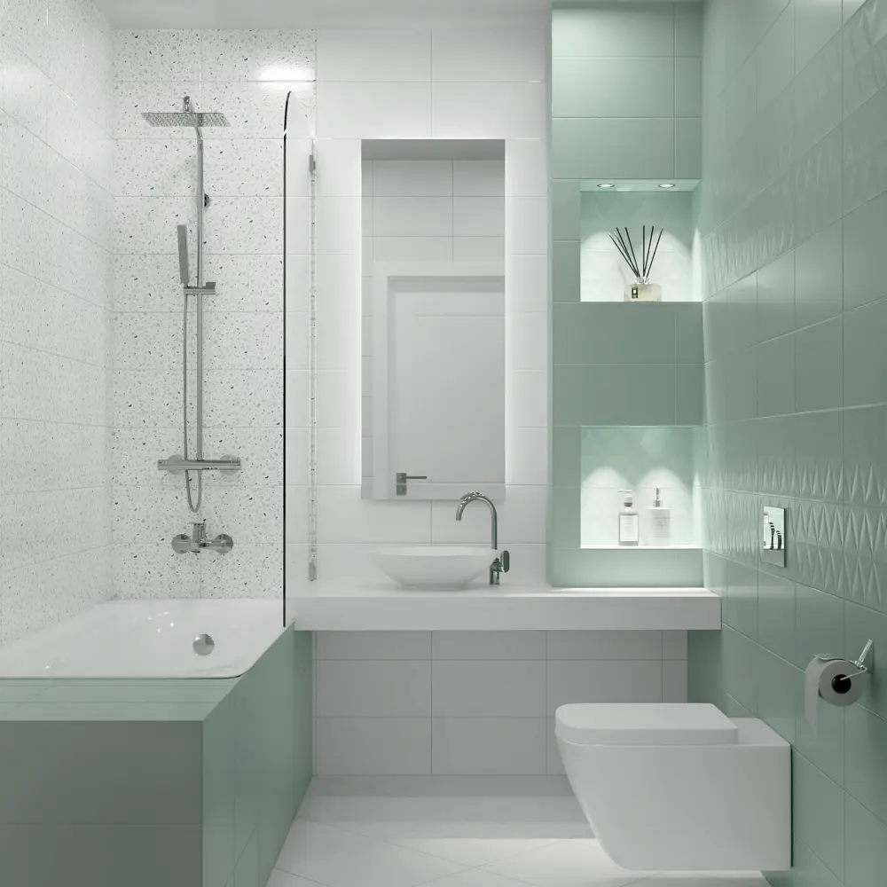 Плитка настенная Mersey Terr A0554V24105 20x40 см 1.6 м² матовая цвет микс Santreyd STLM-2105310 - Вид №5