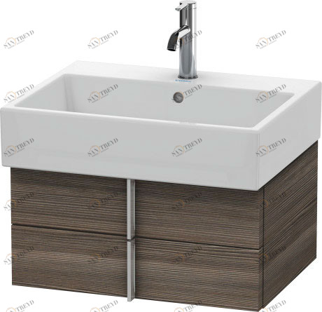 VA628505151 Тумбочка подвесная Vero Air #VA6285 584 x 431 мм Сосна коричневая, декор Duravit