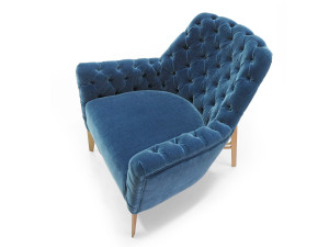 Бархатное кресло с подлокотниками