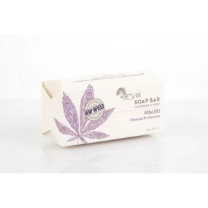 91701091 Мыло твердое Arya Home ароматерапевтическое с Маслом Семян Конопли 250 гр Lavender & Hemp цвет фиолетовый STLM-1074078