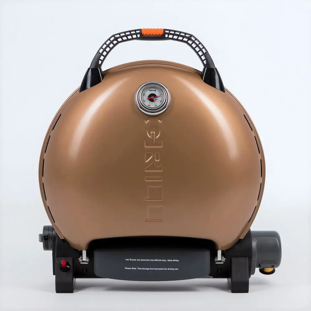 90572908 Газовый гриль O-GRILL 700T bicolor black-gold и адаптер А STLM-0289387