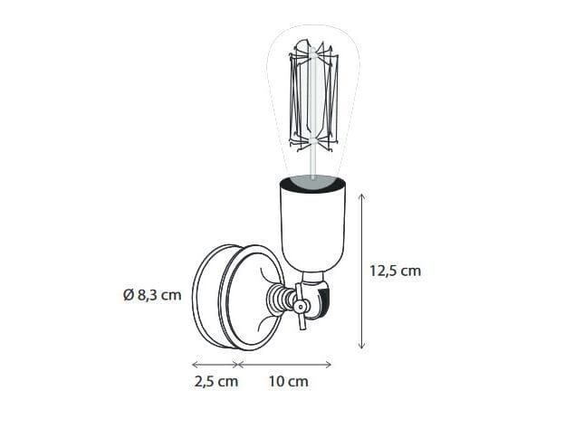 Латунный настенный светильник Authentage Lighting Filou ARCH-00046592 - Вид №2