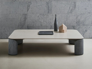 Прямоугольный мраморный журнальный столик