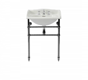 Gentry Home Таз большой белый Victorian Темный никель GH101801