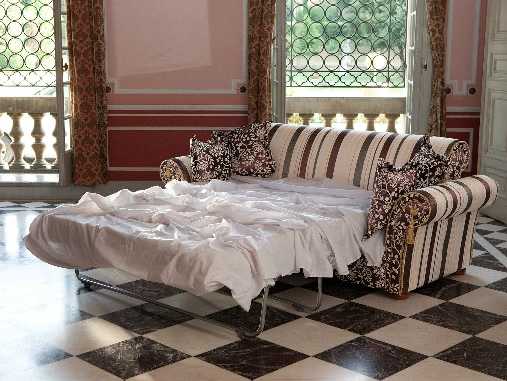 Двуспальный диван-кровать из ткани Domingo Salotti ARCH-00100710 - Вид №1