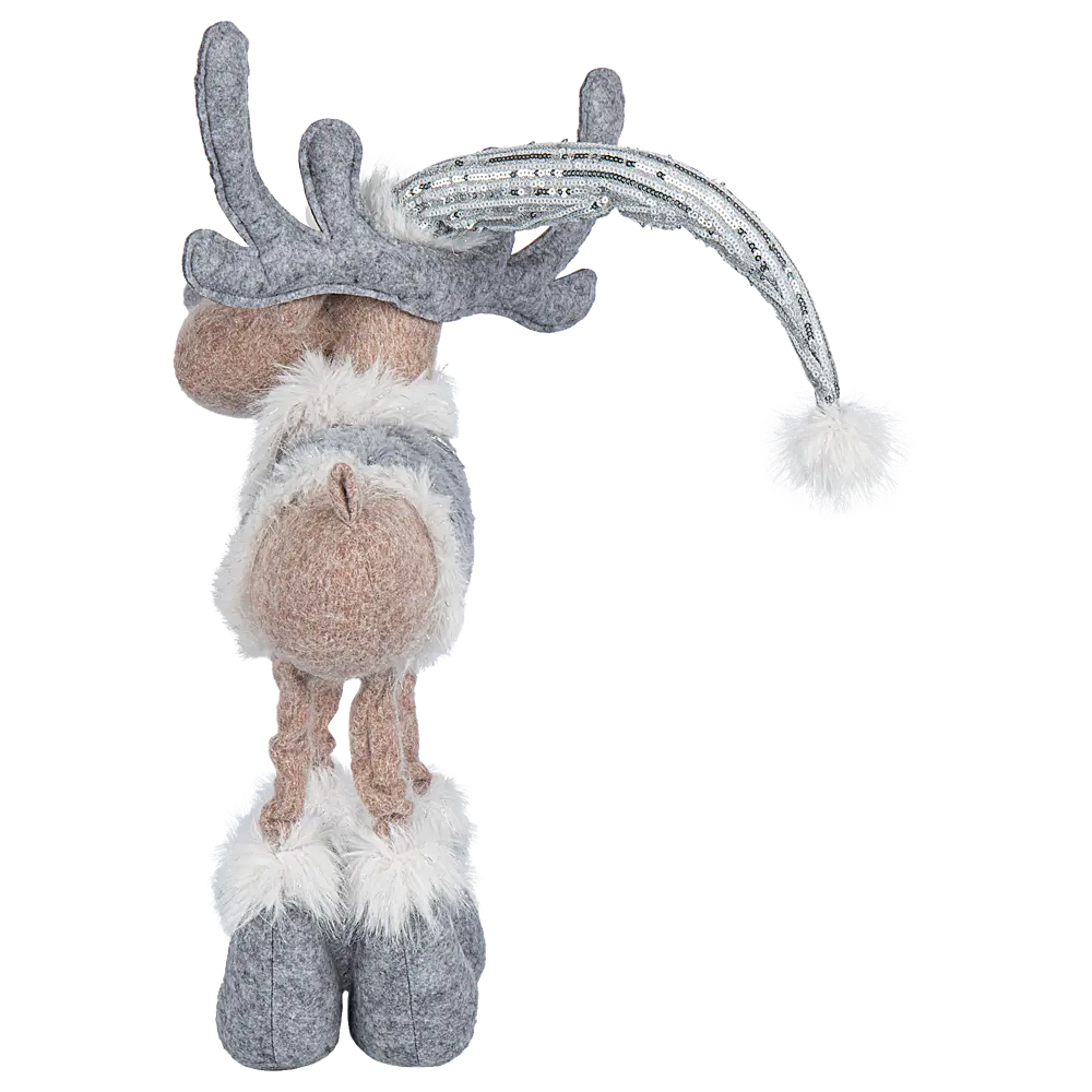 89368895 Декоративная фигура Олень на 4 ногах 40 см серебристая STLM-1548869 Santreyd  - Вид №4