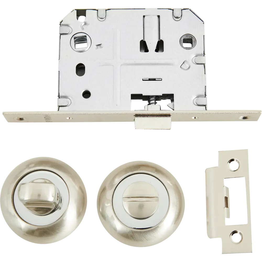 Дверные ручки PUNTO Crona с замком, никель-хром 85202298 STLM-0059804 - Вид №2