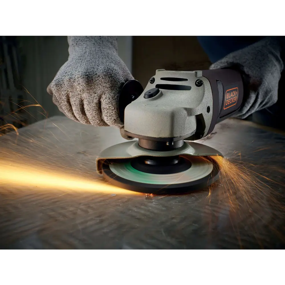 УШМ сетевая Black&Decker KG1202K-QS, 1200 Вт, 125 мм BLACK + DECKER STLM-2182776 - Вид №10