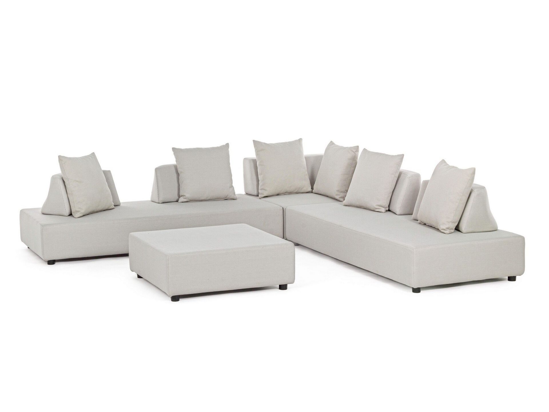 Угловой садовый диван из ткани BIZZOTTO Piper ARCH-00131947