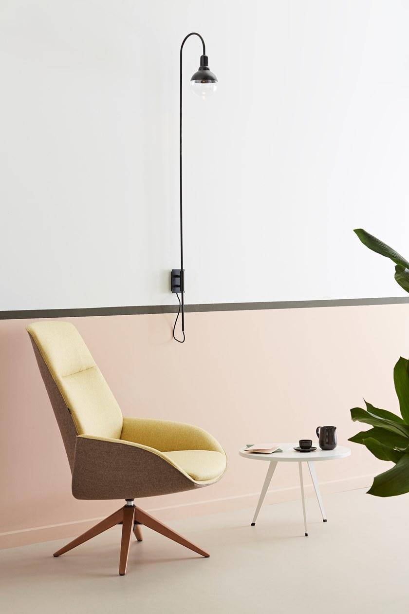 ACTIU Кресло на козелке из ткани с подлокотниками Noom sun-id-1416237 - Вид №4