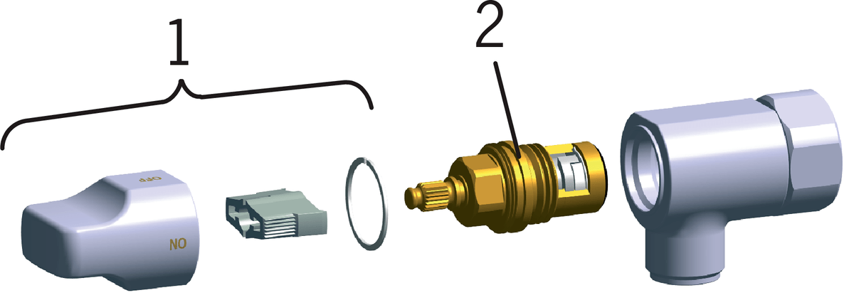 Oras 105001 Клапан стиральной машины, G3/4 x G1/2 105001  Хром  - Вид №4