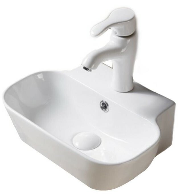 SL-2002 Раковина керамическая накладная с переливом LAB.Space 