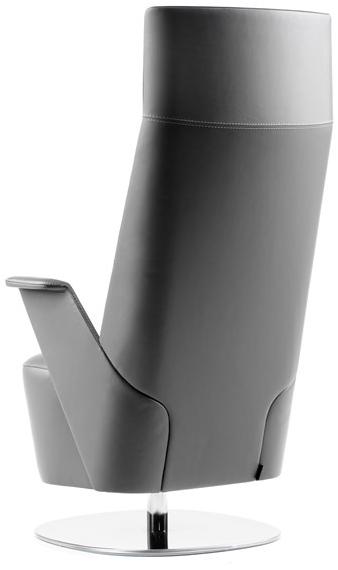 ESTEL GROUP Стеганое кожаное кресло с высокой спинкой Embrasse sun-id-1455398 - Вид №3