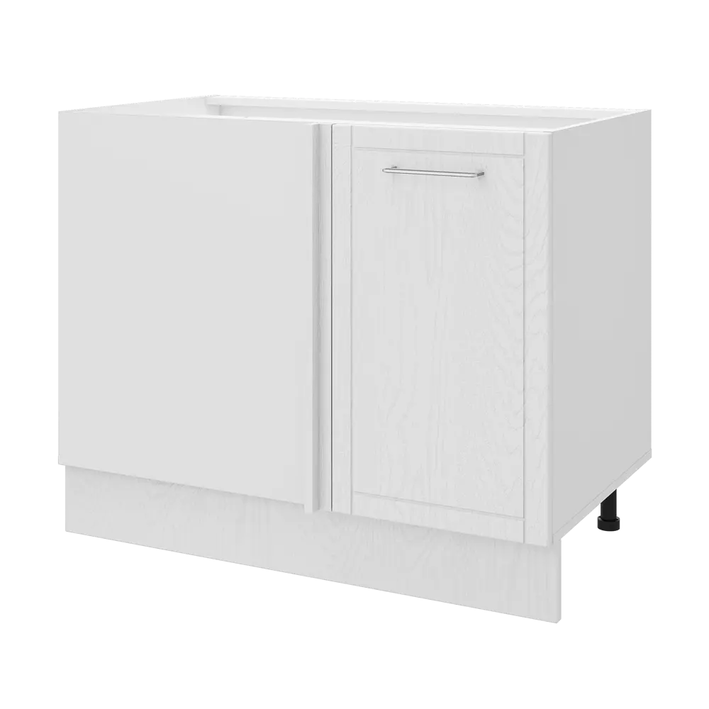 Кухонный шкаф напольный угловой Агидель 100x82.5x58 см МДФ цвет белый DELINIA STLM-2117354 - Вид №2