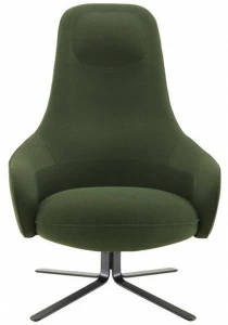 Ligne Roset 4-спицевое тканевое кресло с подлокотниками Moa 19500105