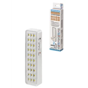 92012827 Светильник светодиодный аккумуляторный СБА 30 LED DC Li-ion 3.7 В 1 А*ч 3-5 ч пластик Народный STLM-1374851