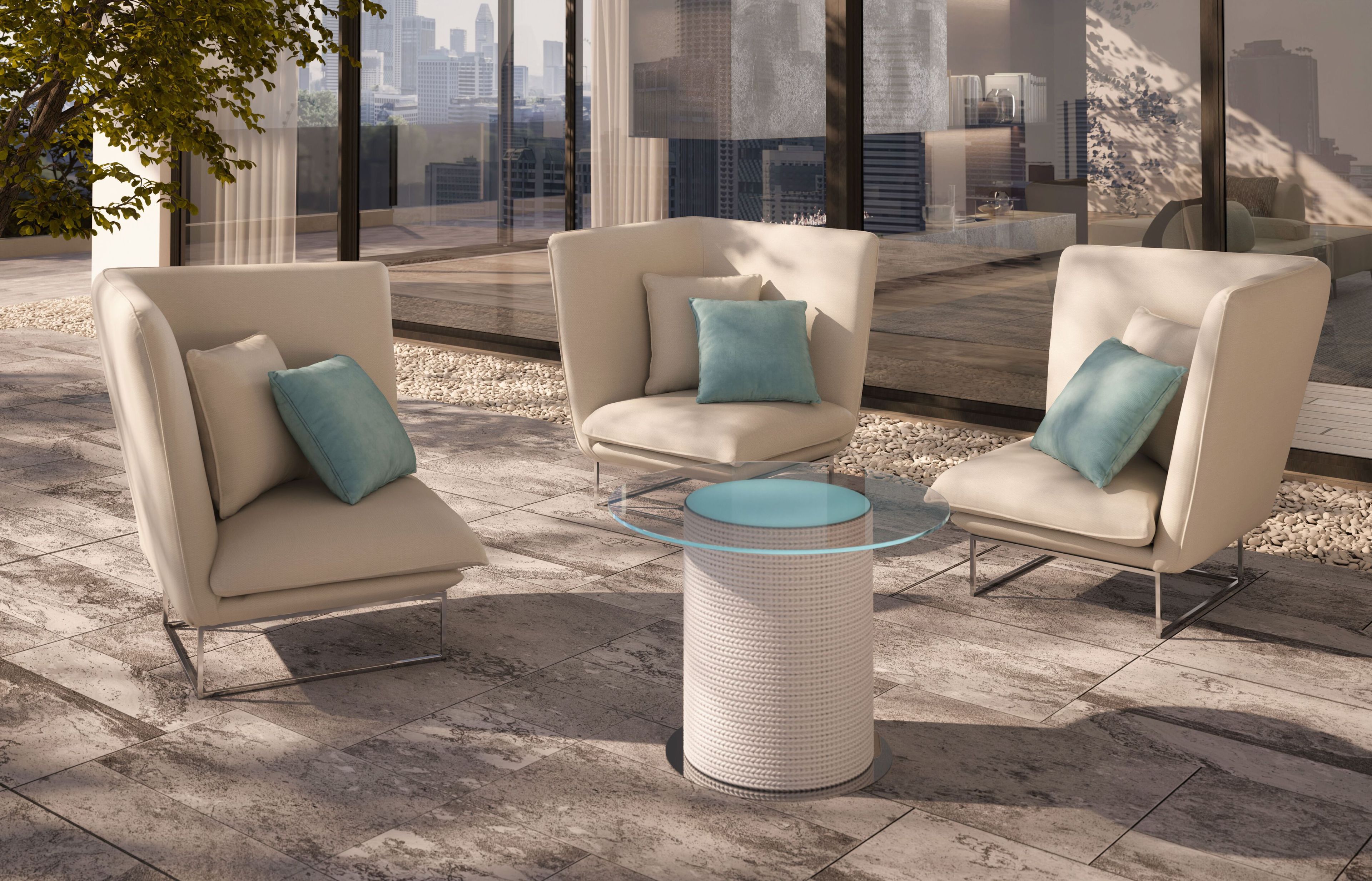 Мягкое угловое садовое кресло Galbiati Outdoor Alpemare Collection ARCH-00043888 - Вид №1