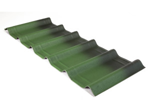 Битумная гофрированная черепица с эффектом кирпича