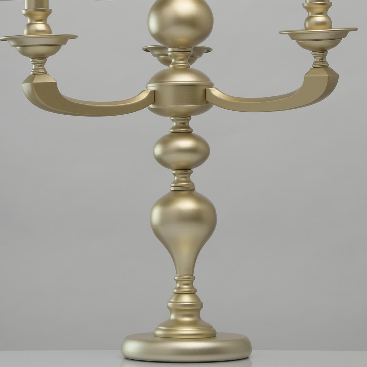 Настольная лампа MW-Light Дэль Рей 4 700031003 MW-LIGHT ПОДСВЕЧНИК, СВЕЧА 195139 Белый;золото  - Вид №2