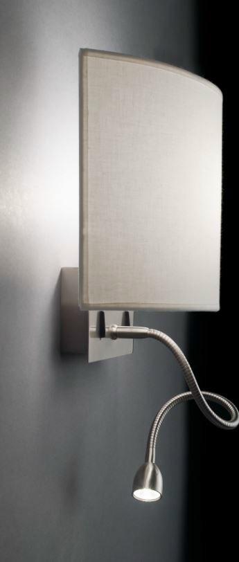 BOVER Светодиодная лампа для чтения из ткани Wall street sun-id-1483127 - Вид №1