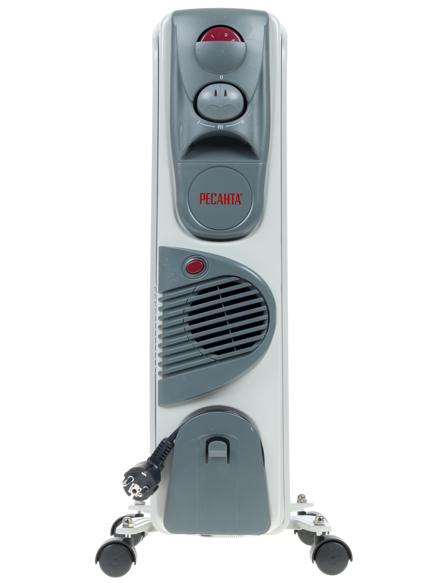 1076911 Масляный обогреватель Ресанта ОМ-7НВ белый STDN-0075311 - Вид №1