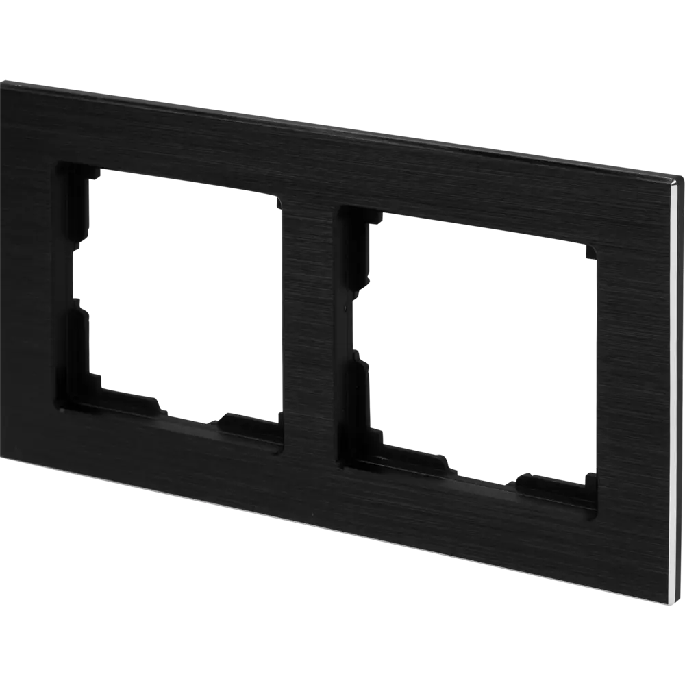 Рамка Werkel Aluminium на 2 поста - элегантное решение для розеток и выключателей 82125335 STLM-0019664 - Вид №1