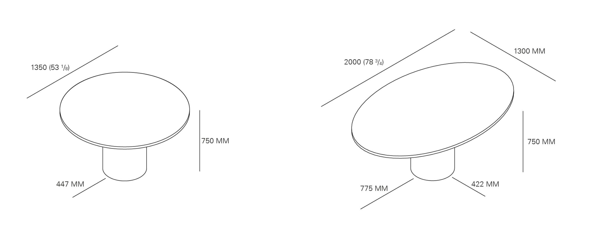 Круглый стол из оникса и стали e15 HIROKI ONYX ARCH-00068866 - Вид №7