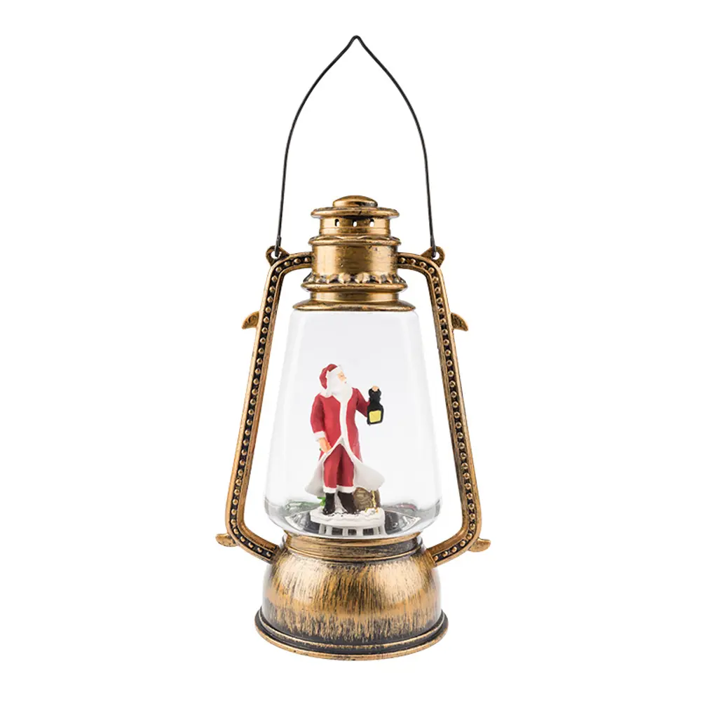 82720365 Фонарь "Санта Клаус" 17x15.5x28 см пластик черный STLM-1401565 Santreyd  - Вид №8